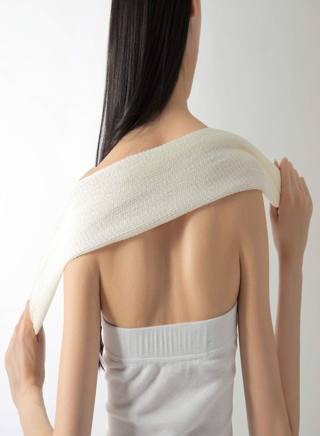 Terra Distribution Exfoliating Washcloth [Made in Japan] Shower Back Scrubber, Plant-Based Body Exfoliating Towel (Linen) - Image 5